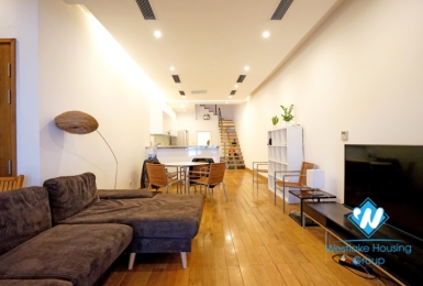 Two bedroom duplex apartment for rent with Hoan Kiem lake view